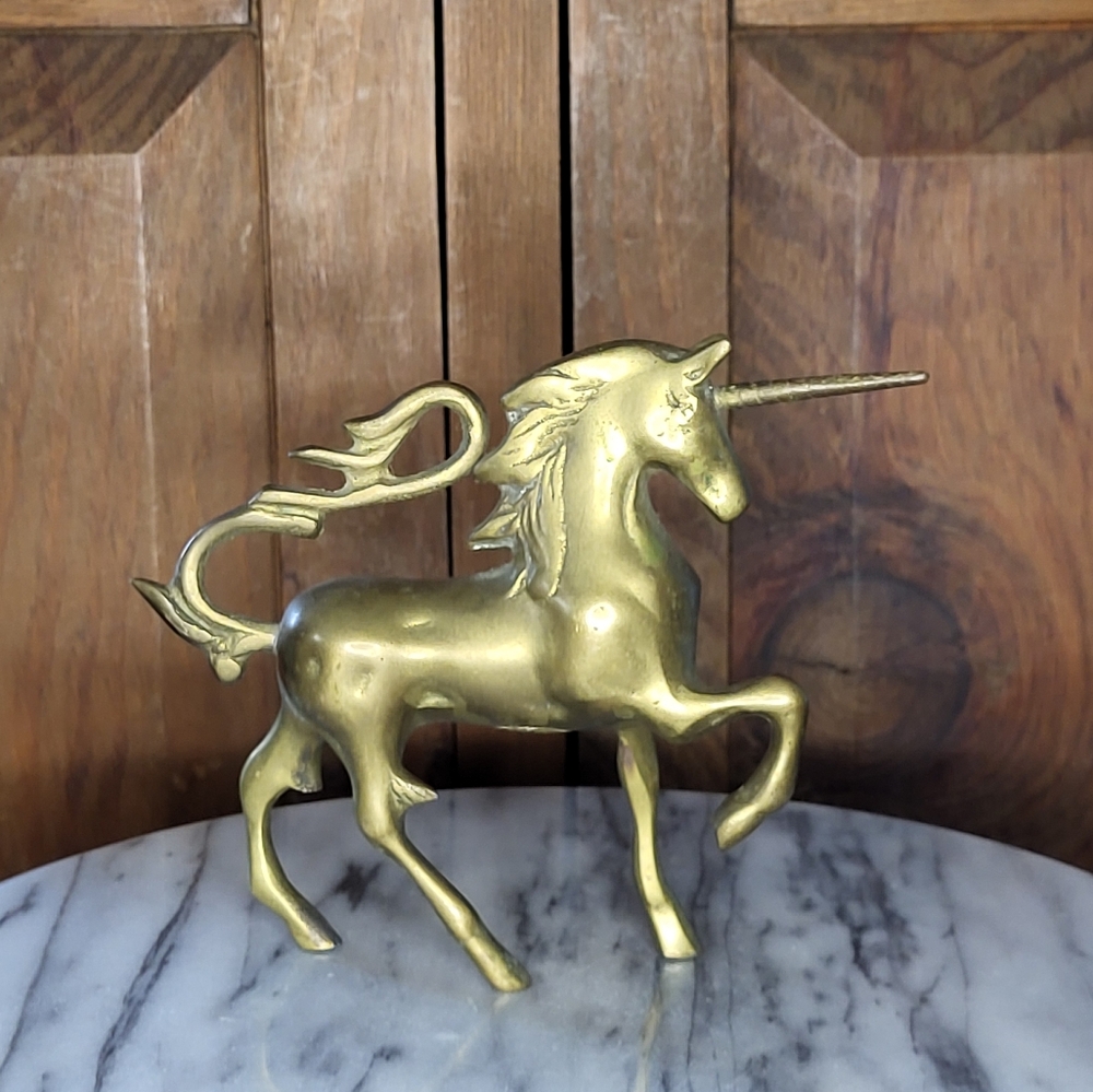 Brass Unicorn Figurine - Picture 5 of 12